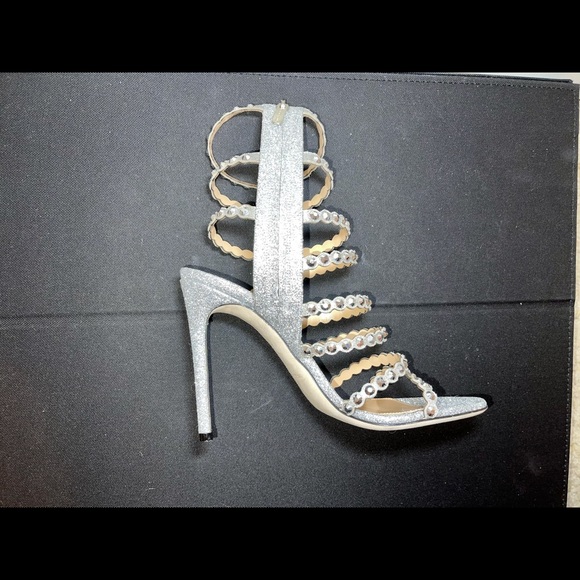 Sergio Rossi Kimberly 105 Crystal Heeled Sandals - Picture 6 of 15